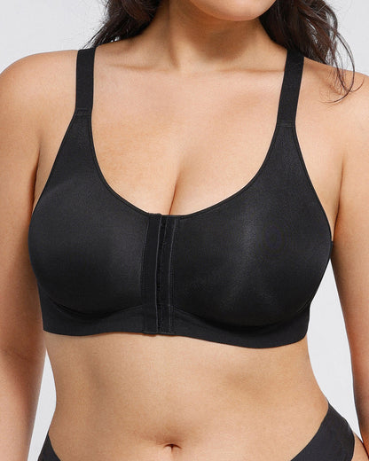 Bare Essentials™ Cream Touch™ Wireless Front-Hook Back Smooth Bra